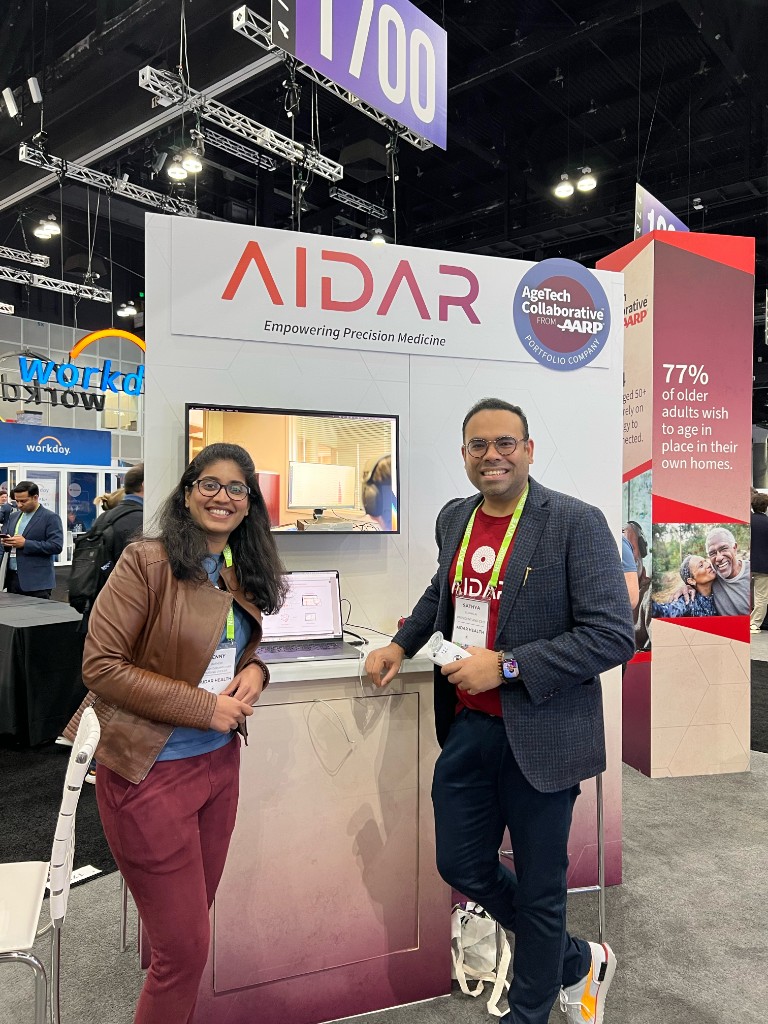 Aidar Health booth at conference