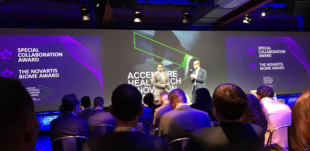 Novartis Biome award stage